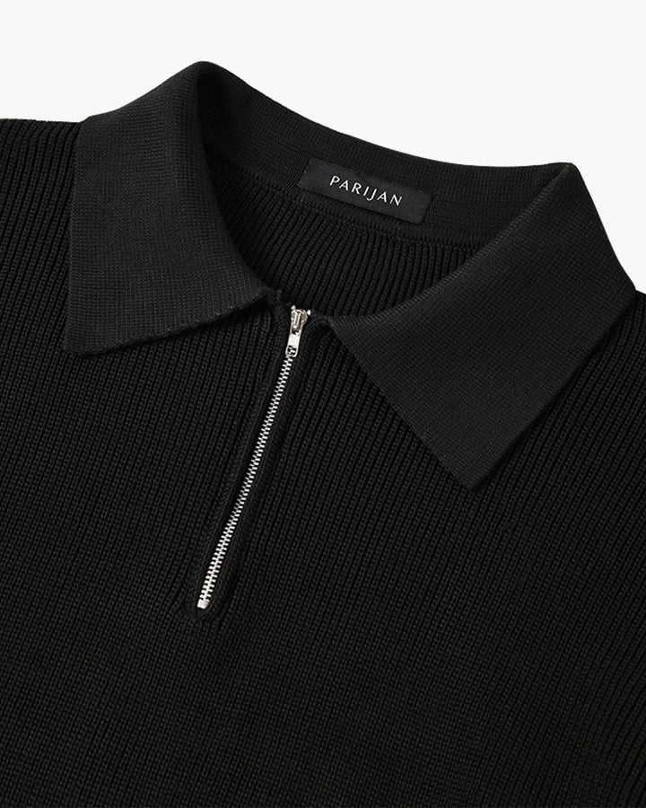Baxter - Open Collar Polo Jumper
