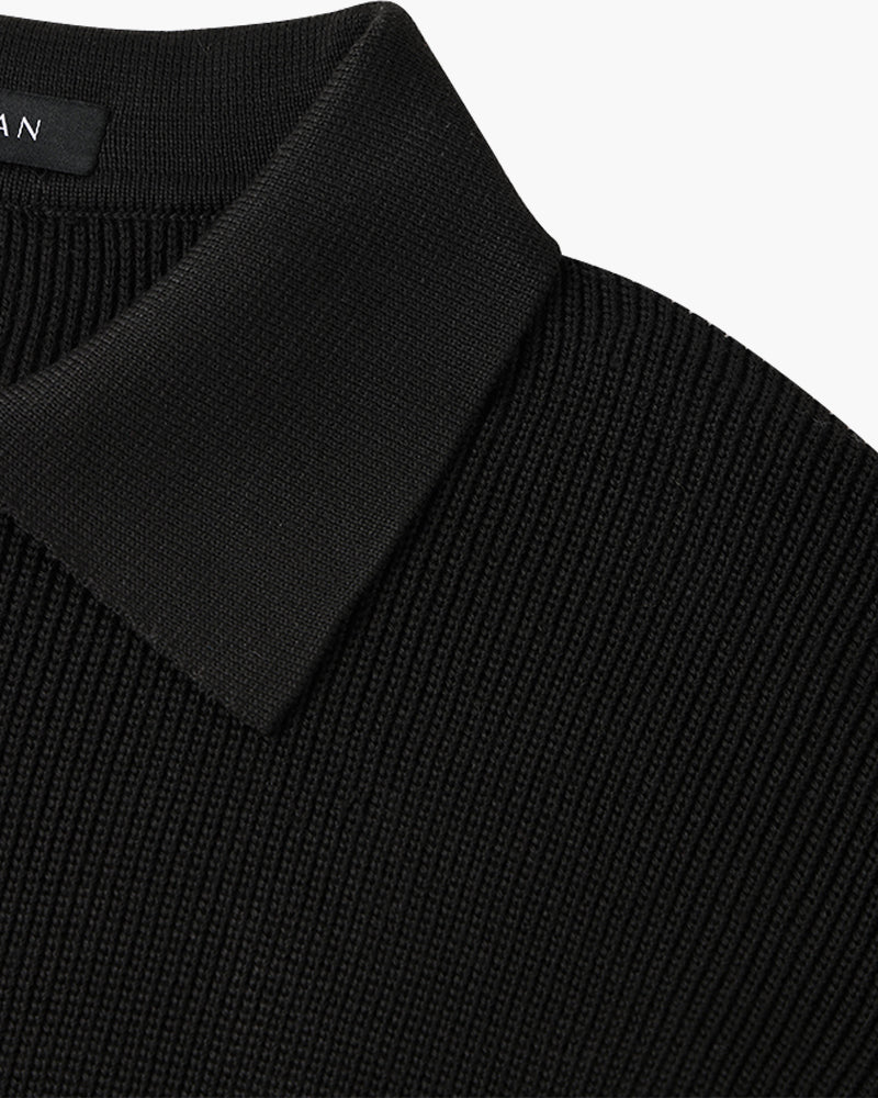 Baxter - Open Collar Polo Jumper
