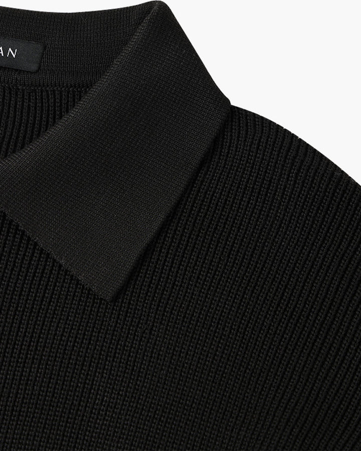 Baxter - Open Collar Polo Jumper
