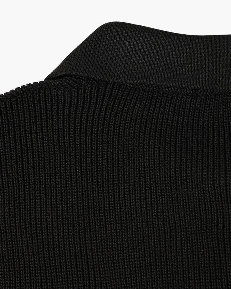Baxter - Open Collar Polo Jumper