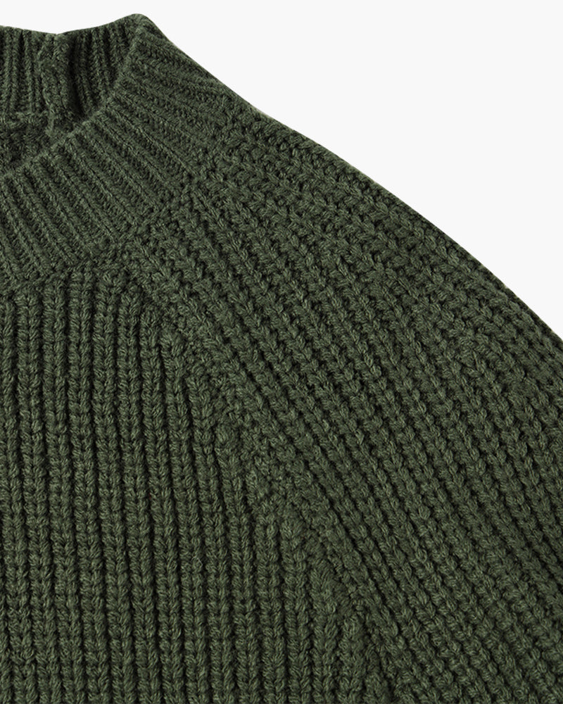 Oswald - Raglan Sleeve Ribbed Jumper