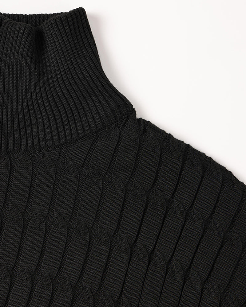 Dexter - Wave Texture Half-Zip Jumper