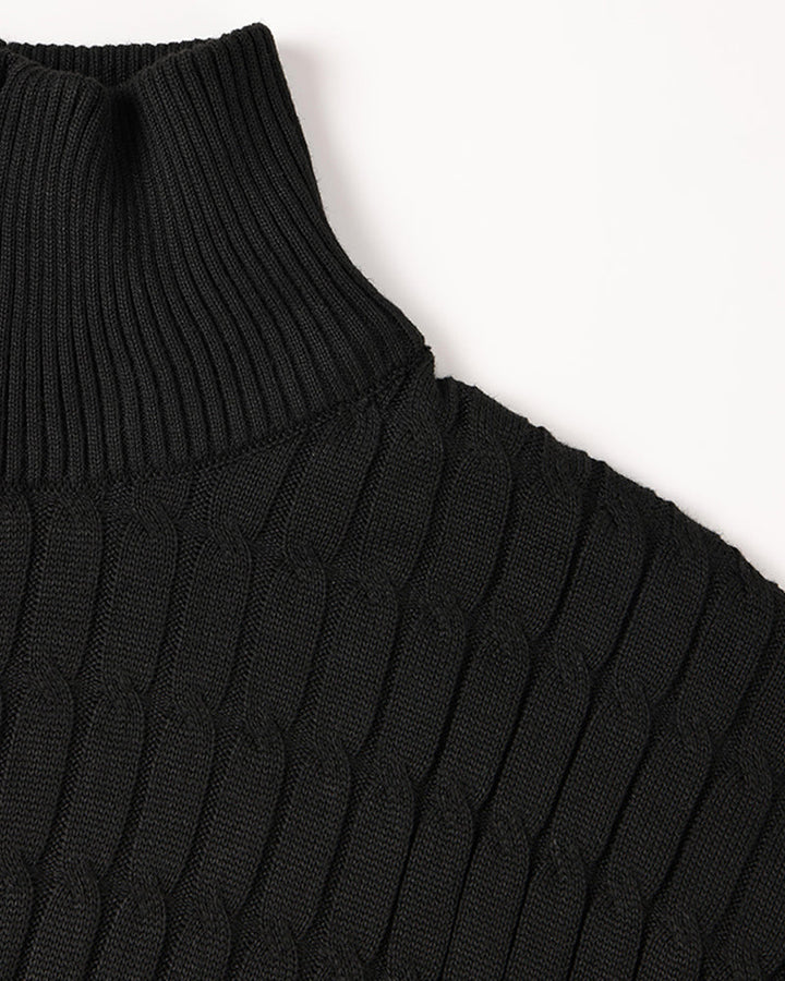 Dexter - Wave Texture Half-Zip Jumper