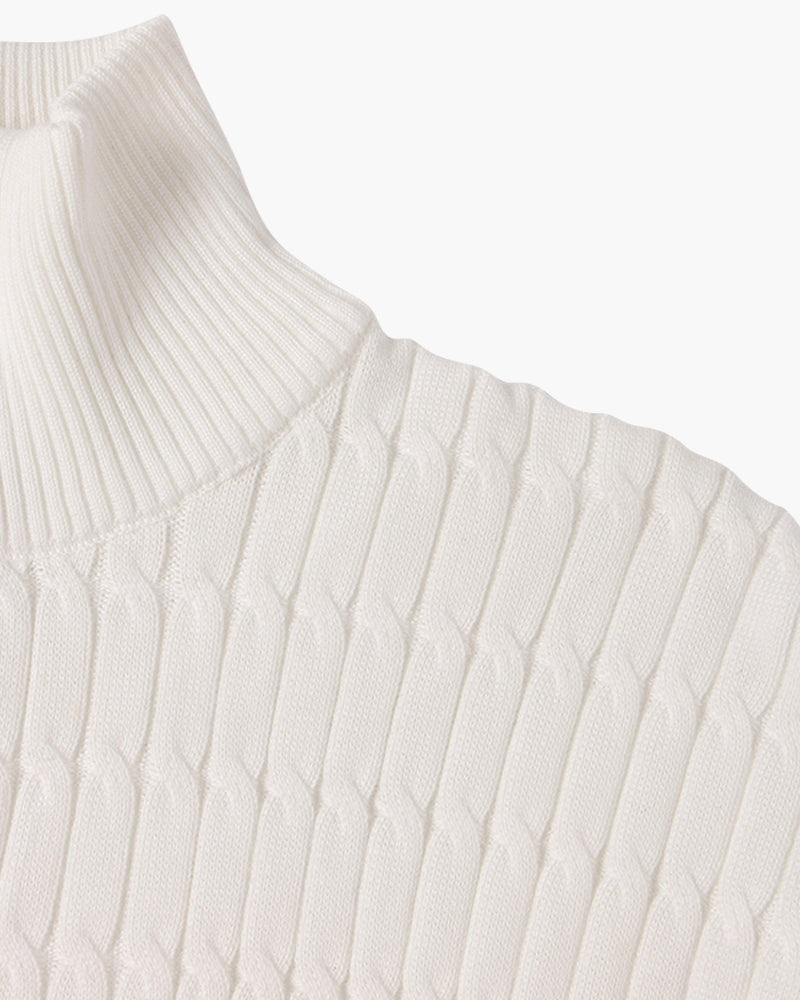 Dexter - Wave Texture Half-Zip Jumper