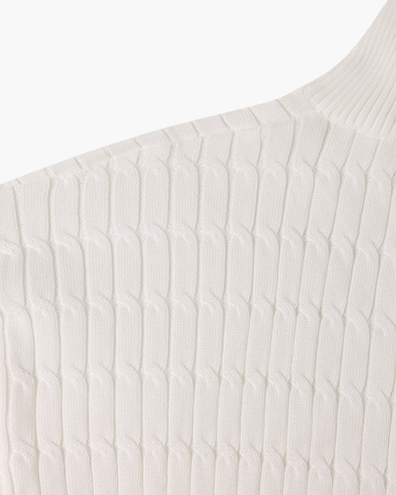 Dexter - Wave Texture Half-Zip Jumper