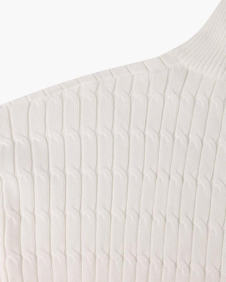 Dexter - Wave Texture Half-Zip Jumper