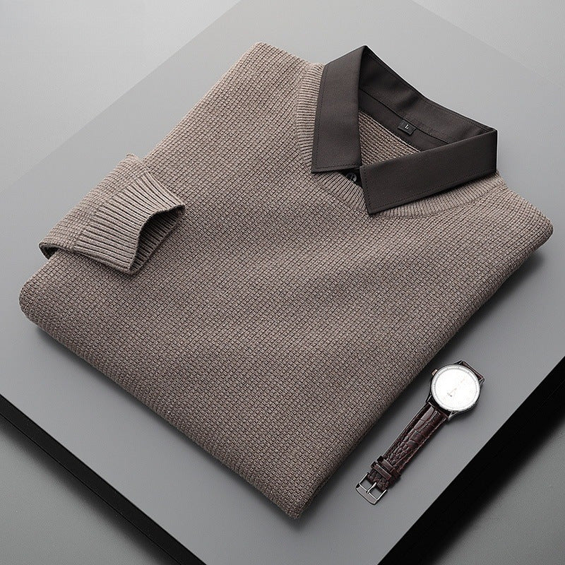 Kingsley - Dark Collar Knit Jumper