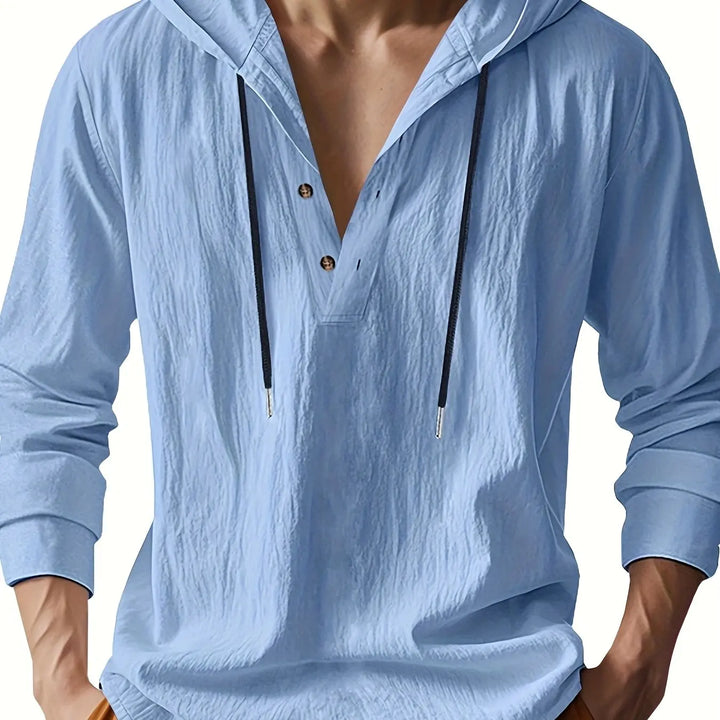 Hetty London Luxury Linen Hooded Shirt