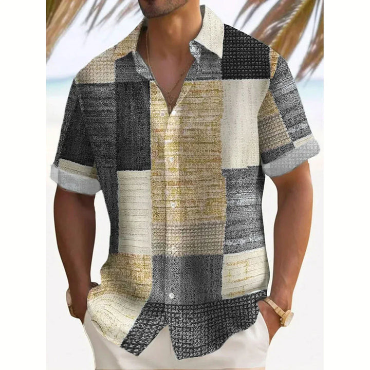 Hetty London Summer Patchwork Shirt for Men