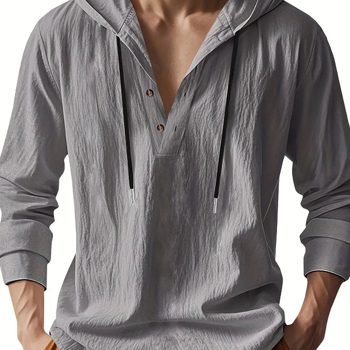 Hetty London Luxury Linen Hooded Shirt