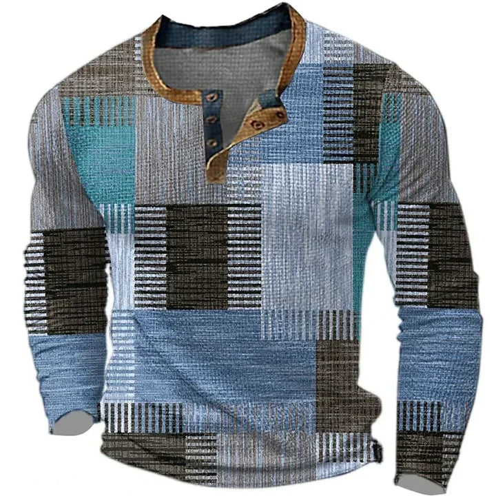 Hetty London Colourful Patchwork Shirt for Men