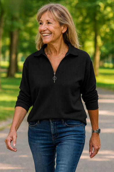 Josephine | Soft-Touch Half-Zip Jumper