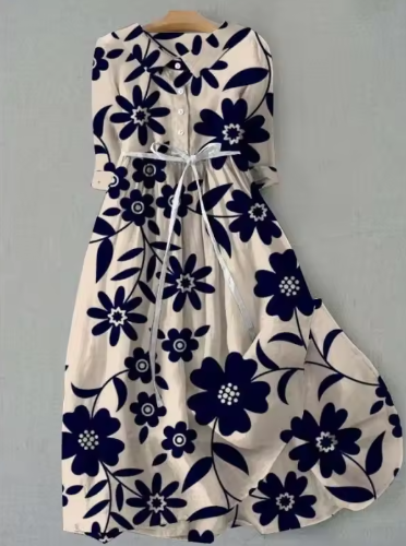 Beverly | Navy Floral Dress