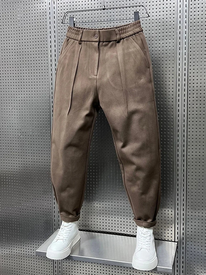 Rupert - Textured Pleated Trousers