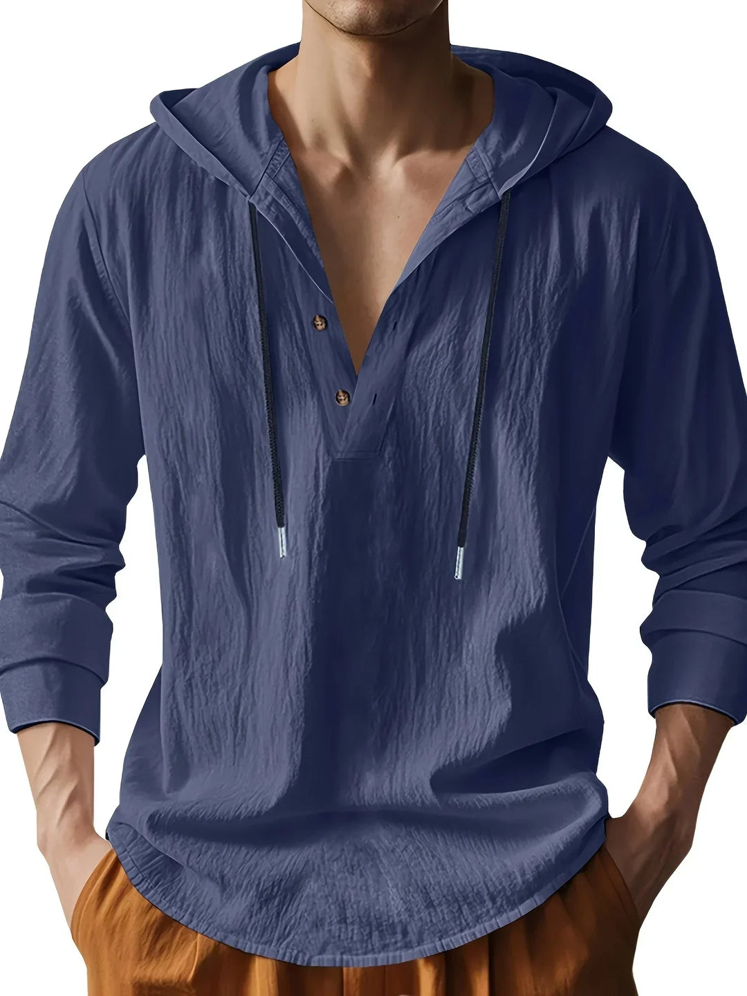 Hetty London Luxury Linen Hooded Shirt
