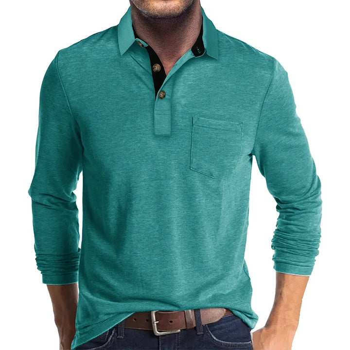 Lewis - Contrast Collar Polo Shirt