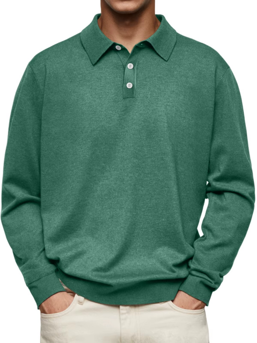 Hetty London Long Sleeve Polo Shirt for Men