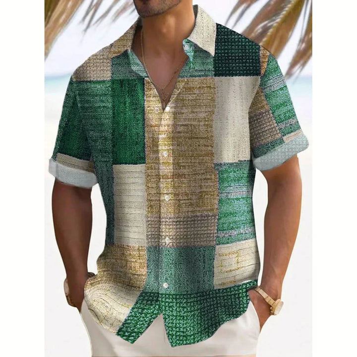 Hetty London Summer Patchwork Shirt for Men