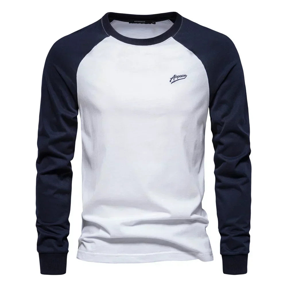 Hetty London Classic Raglan Long Sleeve T-Shirt for Men
