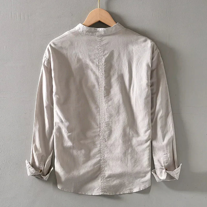 Hetty London Minimalist Linen Shirt for Men