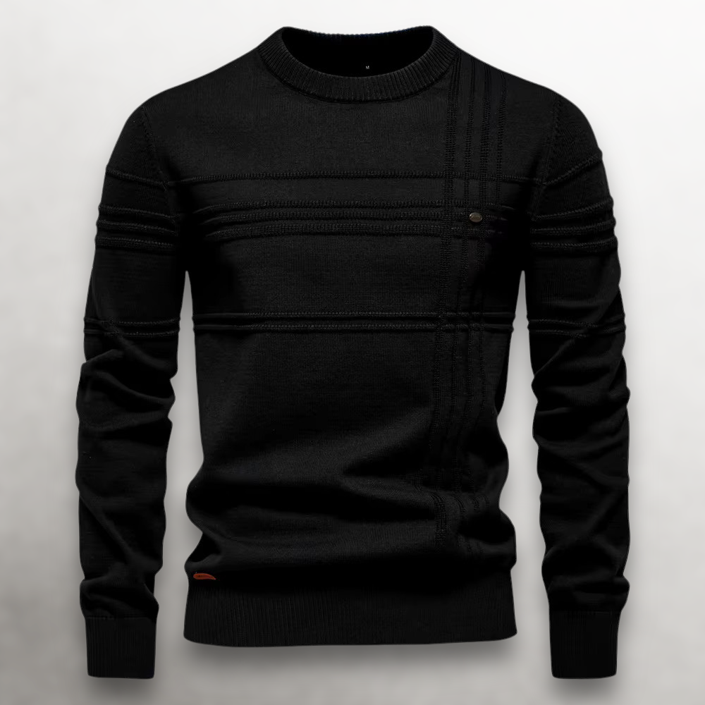 Gilbert - Tonal Stripe Crew Neck Jumper