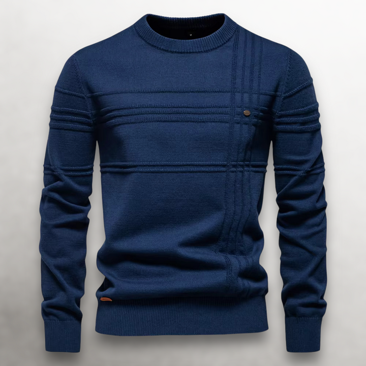 Gilbert - Tonal Stripe Crew Neck Jumper