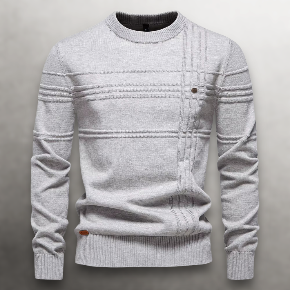 Gilbert - Tonal Stripe Crew Neck Jumper
