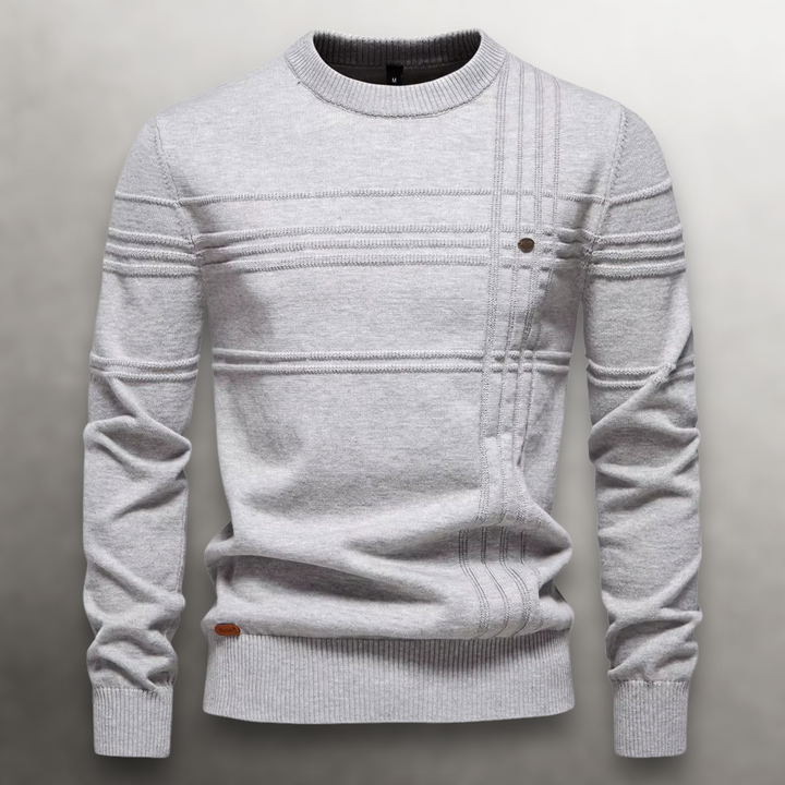 Gilbert - Tonal Stripe Crew Neck Jumper