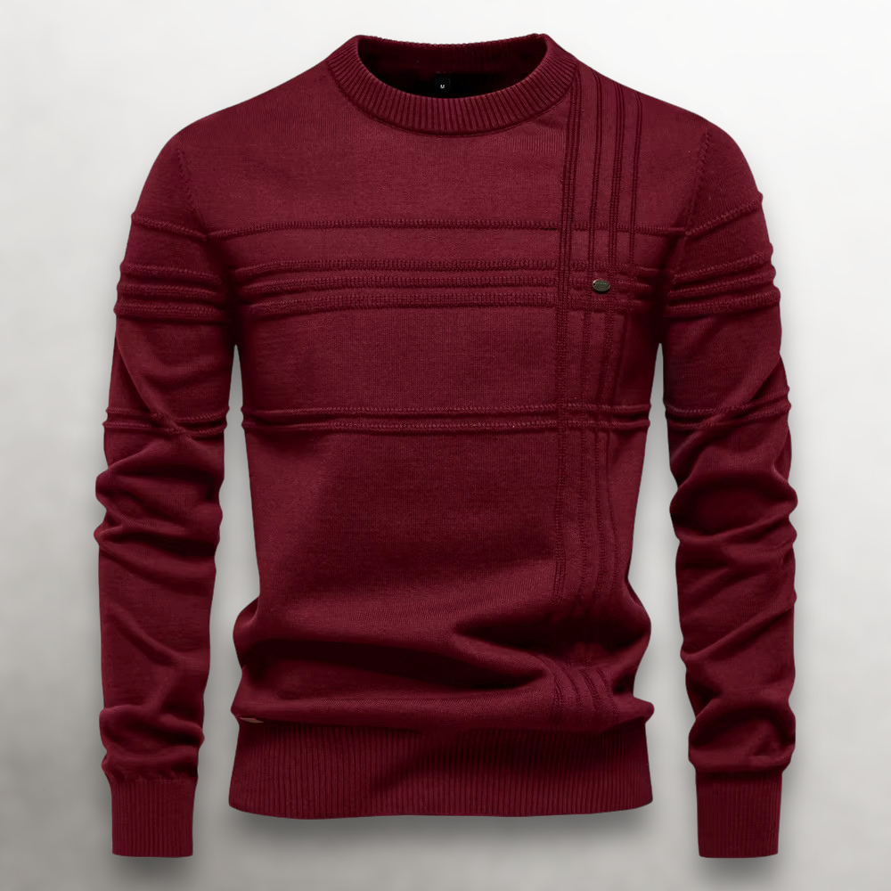 Gilbert - Tonal Stripe Crew Neck Jumper