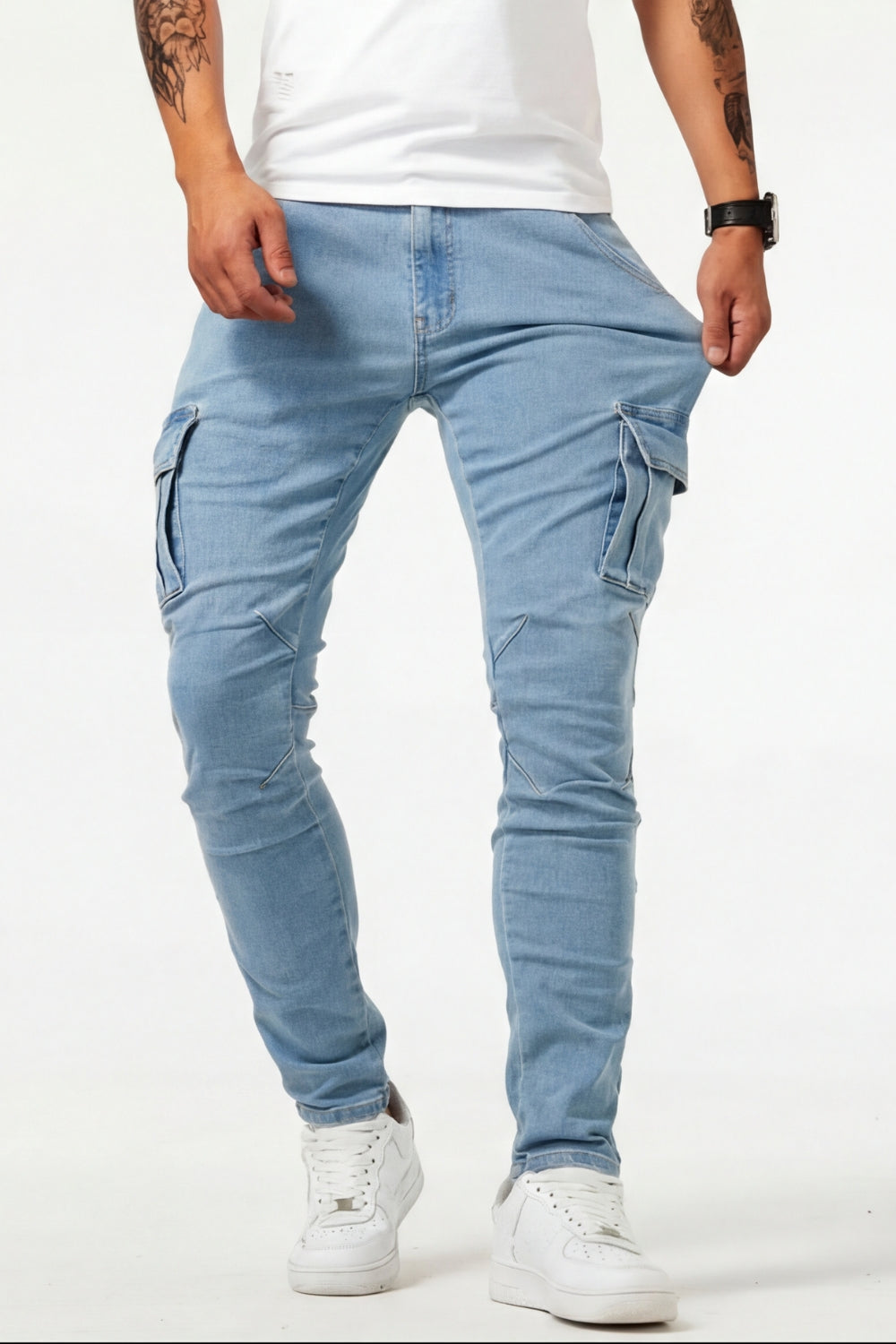 Hetty London Stretch Cargo Jeans