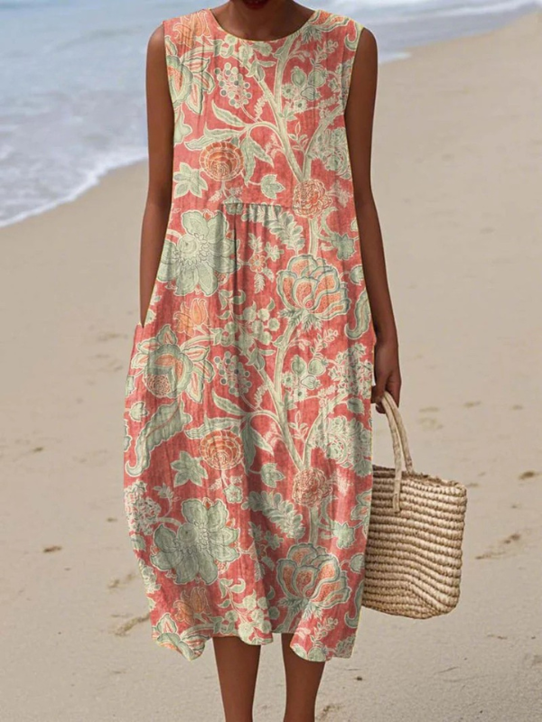 Rowena | Floral Midi Dress