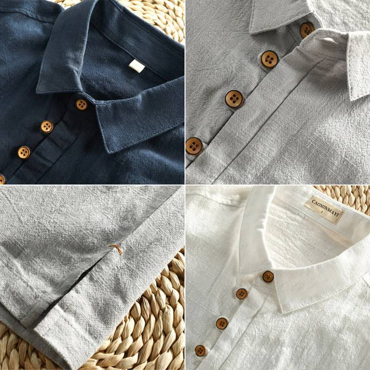 Torino Short Sleeve Linen Button Shirt