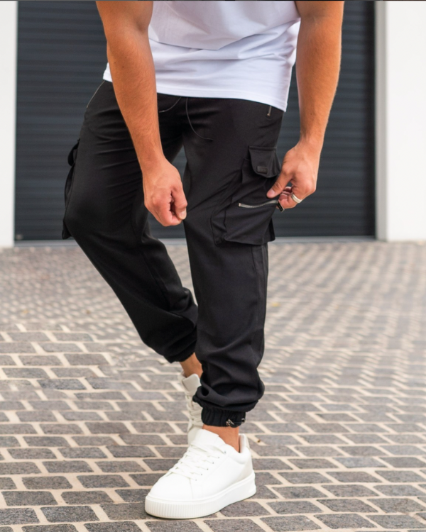 Hetty London Black Cargo Trousers