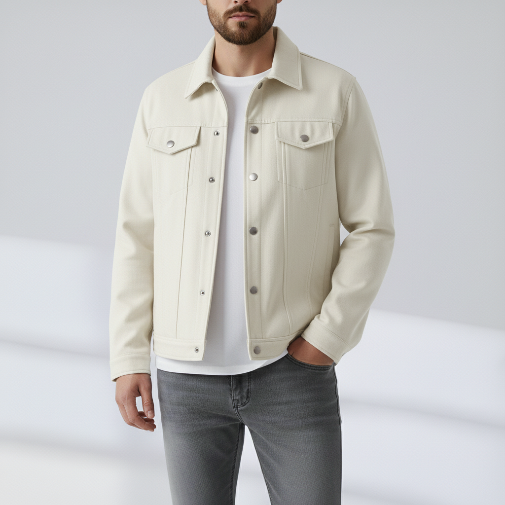 Monty - Suede Trucker Jacket