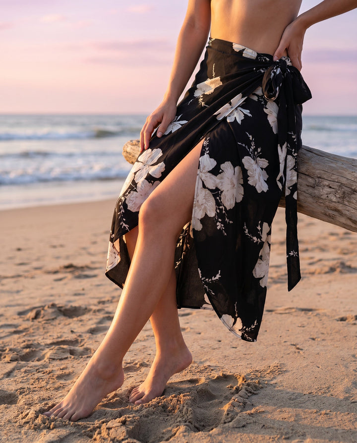 Wrap Skirt | Botanical Print &amp; Maxi Length