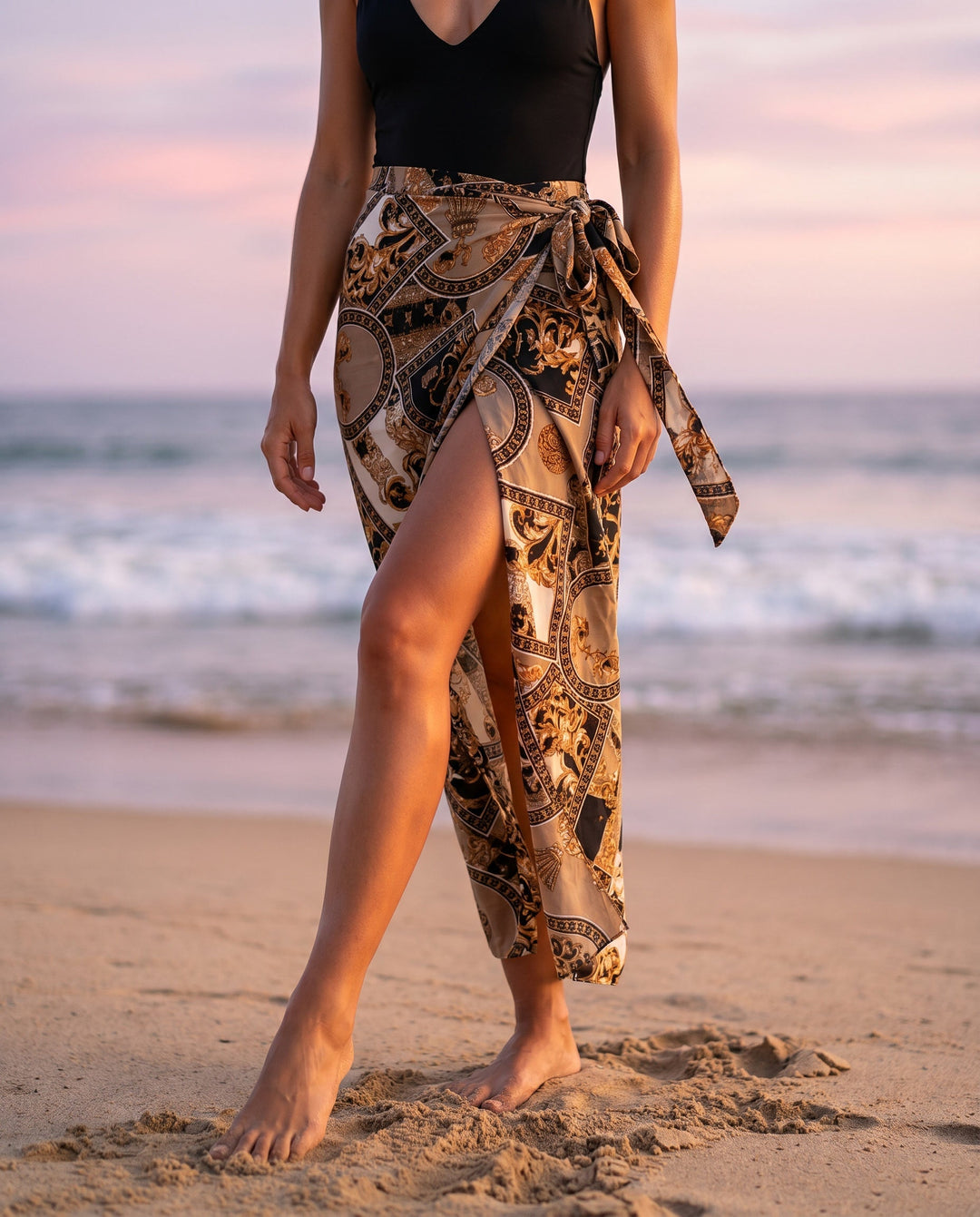 Wrap Skirt | Botanical Print &amp; Maxi Length