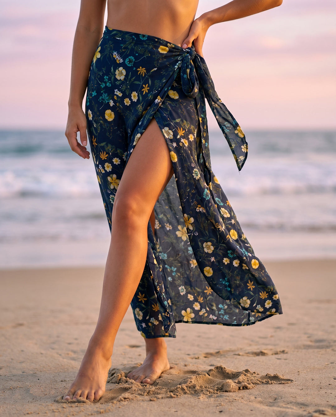 Wrap Skirt | Botanical Print &amp; Maxi Length