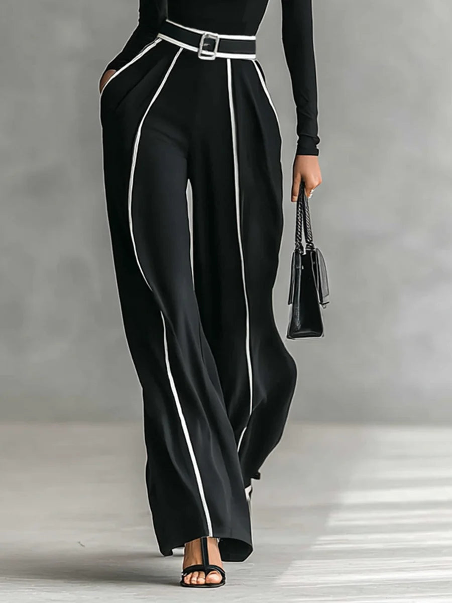 Henrietta | High-Neck Wide-Leg Trouser Set
