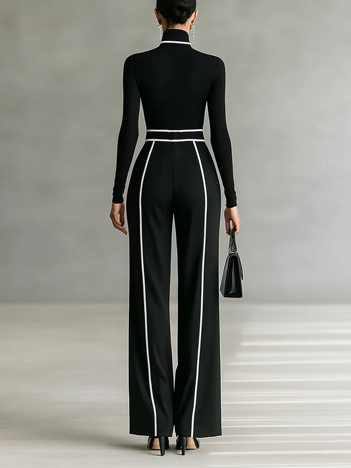 Henrietta | High-Neck Wide-Leg Trouser Set