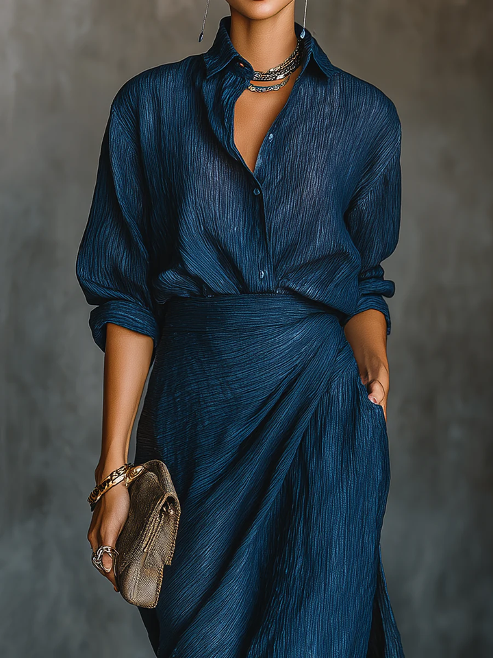 Francesca | Shirt and Long Skirt Set