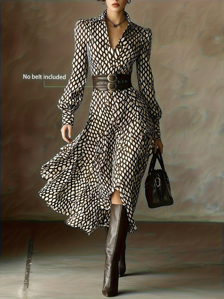 Zara | Diamond Print Dress