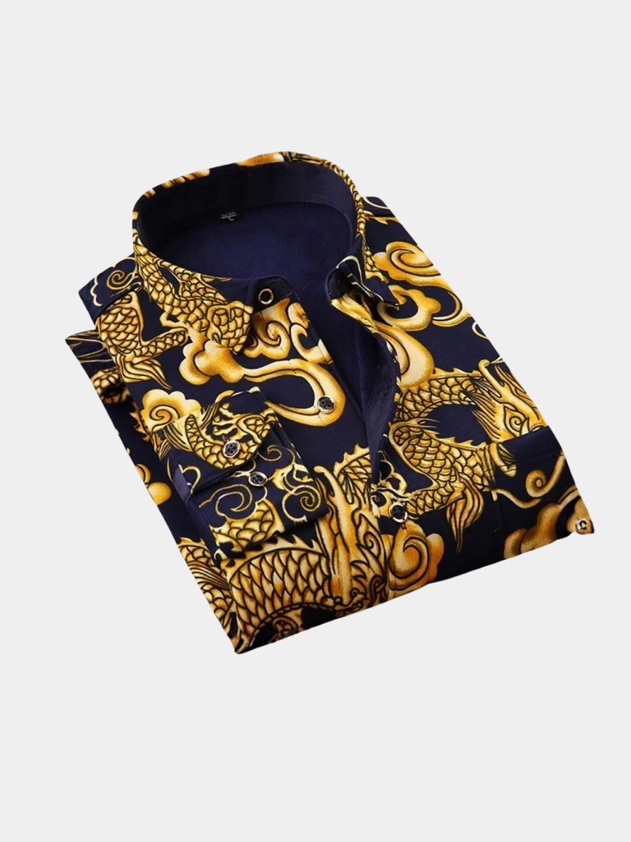 Hetty London Printed Polo Shirt for Men