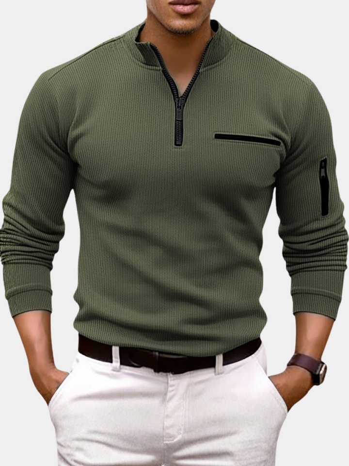 Hetty London Zip Collar Shirt for Men