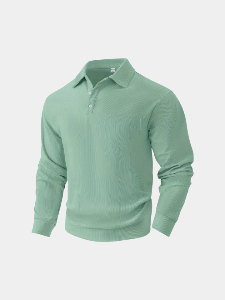 Hetty London Long Sleeve Drawstring Shirt for Men
