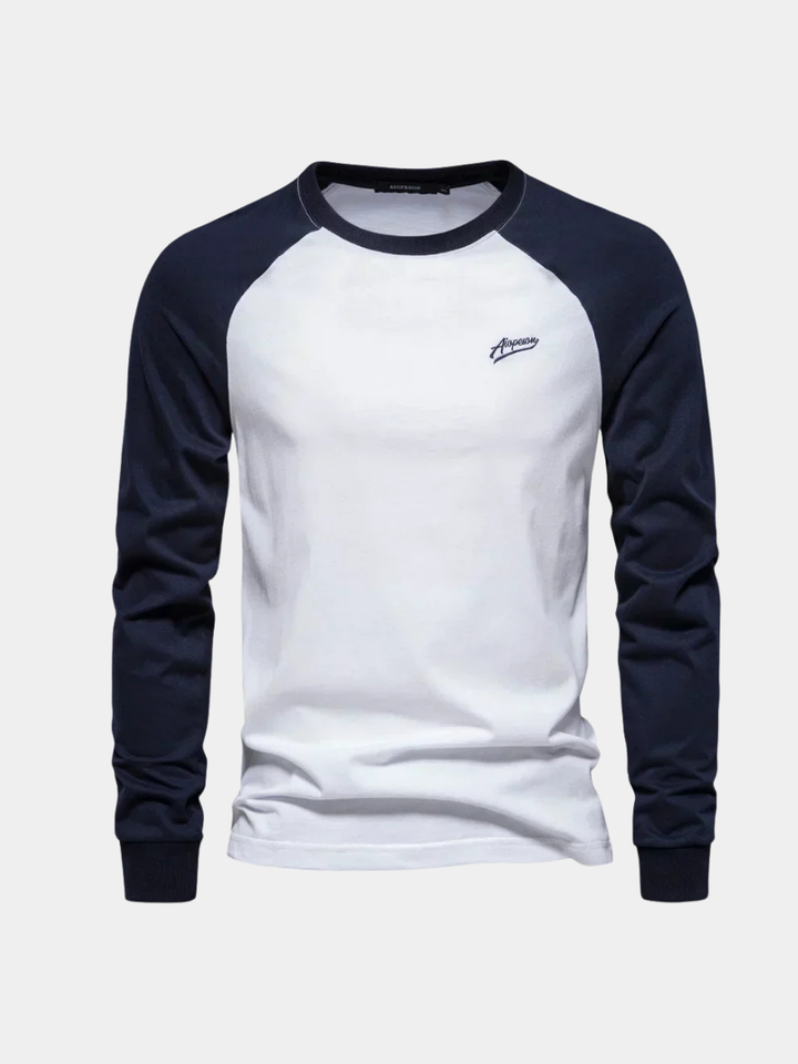 Hetty London Classic Raglan Long Sleeve T-Shirt for Men