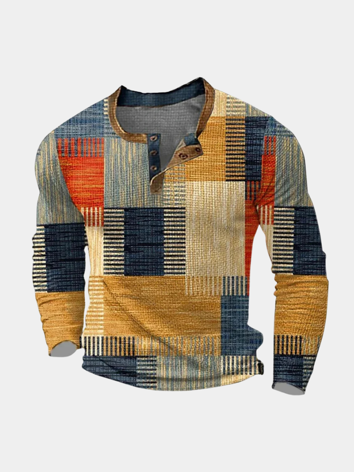 Hetty London Colourful Patchwork Shirt for Men