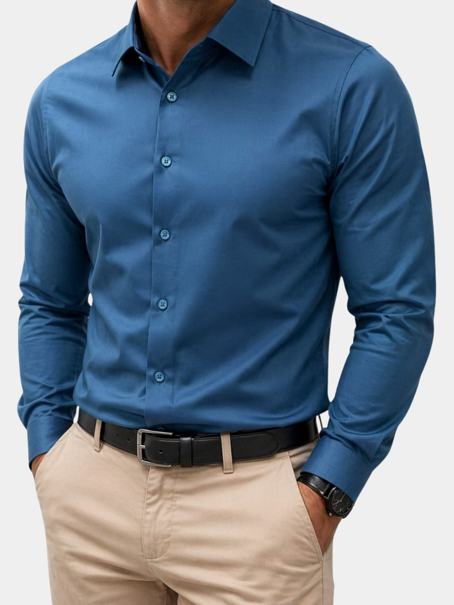 Hetty London Formal Long Sleeve Shirt for Men