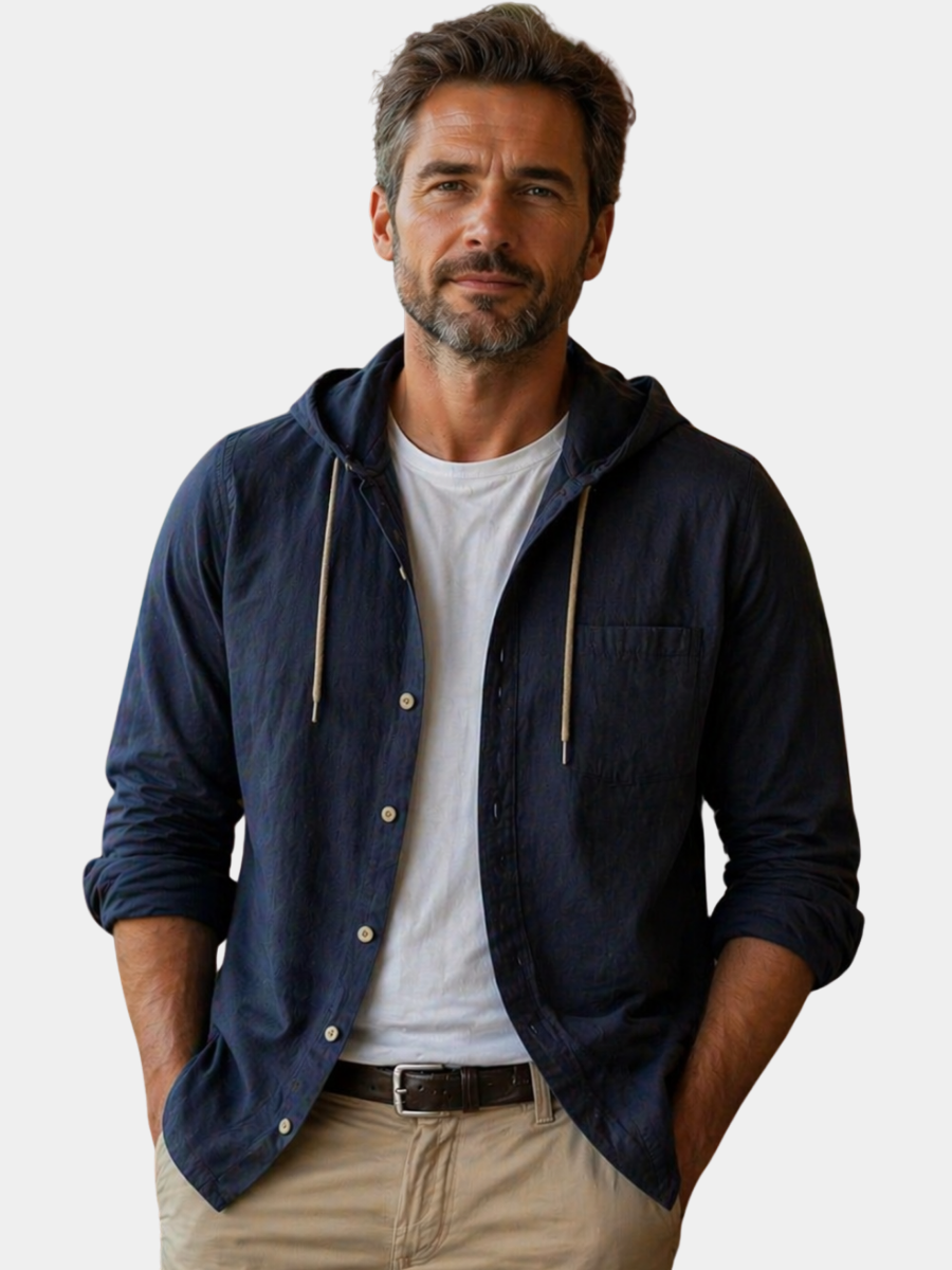 Hetty London Fashion Hooded Shirt for Men