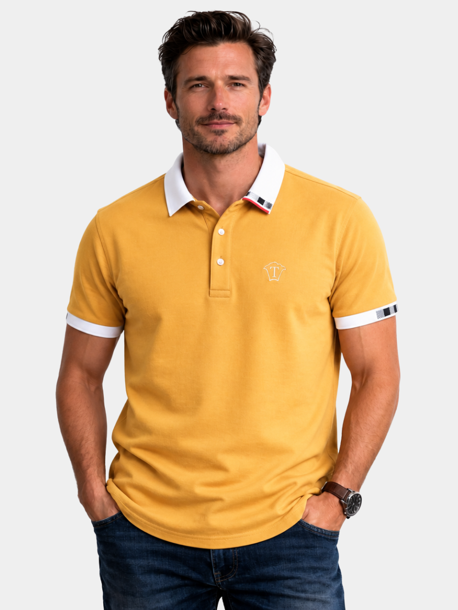 Hetty London Zip Polo Shirt for Men