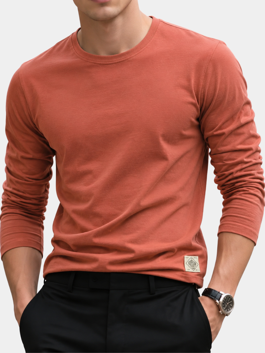 Hetty London Elegant Long Sleeve T-Shirt for Men
